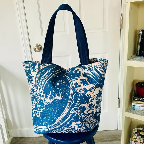 NEW without TAGS Microfiber Tote with print from Denman Waldo Ross Collection - Picture 2 of 11